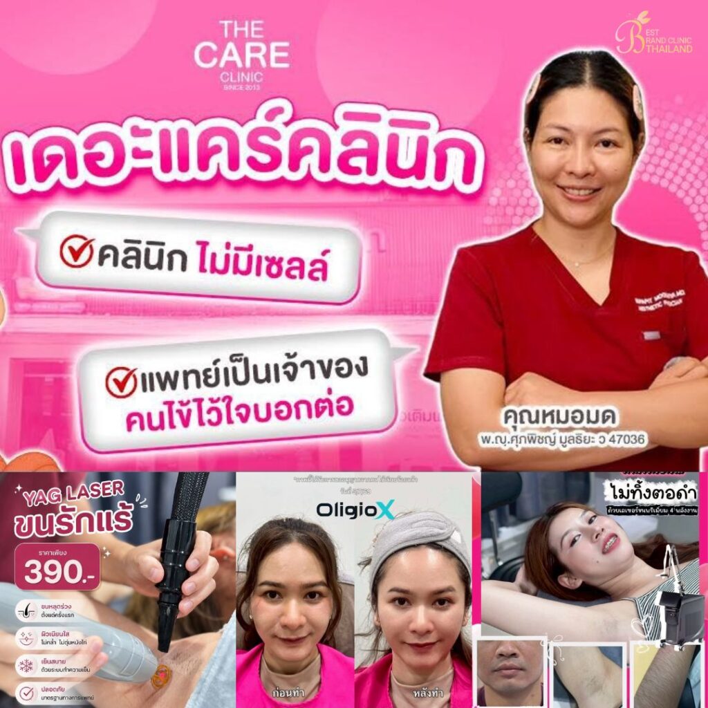 คลินิกเสริมความงาม มหาสารคาม เดอะแคร์คลินิกฟ