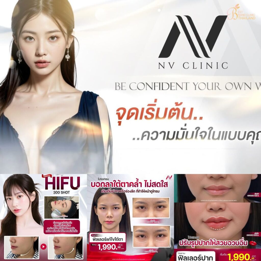 คลินิกเสริมความงาม ร้อยเอ็ดที่ NV clinic