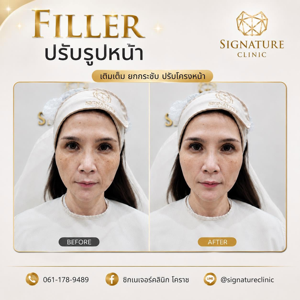 รีวิวฉีดฟิลเลอร์โคราชที่ Signature Clinic Korat